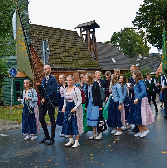 Das Organisatorenteam des Erntefestes.