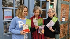 Martina Weber (Bibliothek), Dr. Martina Michelsen (vhs) und Ulrike Renneberg (Buchhandlung Buchstäblich).