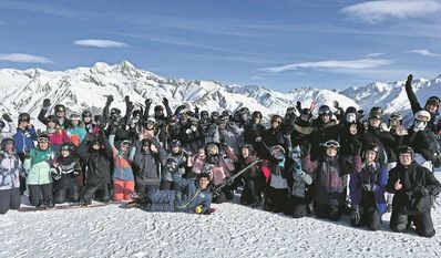 Das Alpenpanorama beeindruckte alle Schüler:innen gleichermaßen.