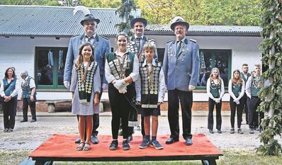Schützenkönig Johannes Daub und die Kinder- und Jugendmajestäten müssen bald abdanken.