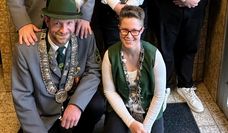 Tim Werkmeister und der Vizekönigin Kristin Weineck freuen sich auf das kommende Fest.