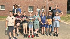 Klasse 2 lief beim letzten Sportfest gemeinschaftlich 60 Minuten.