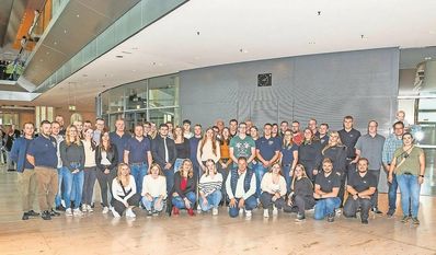 Die Teilnehmenden bekamen viele verschiedene Eindrücke bei ihrem Besuch von Andreas Mattfeld in Berlin.