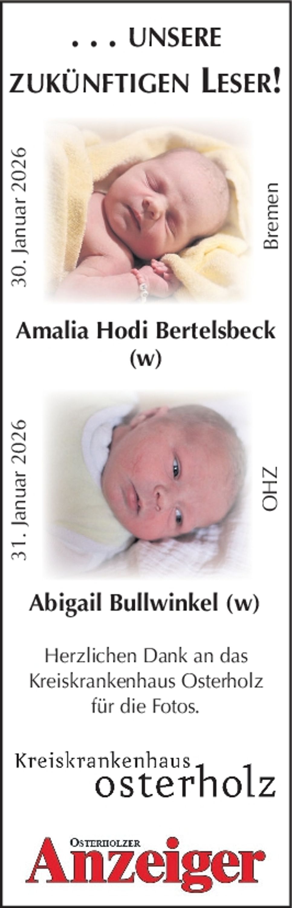 Babys OHZ  30.01+31.01