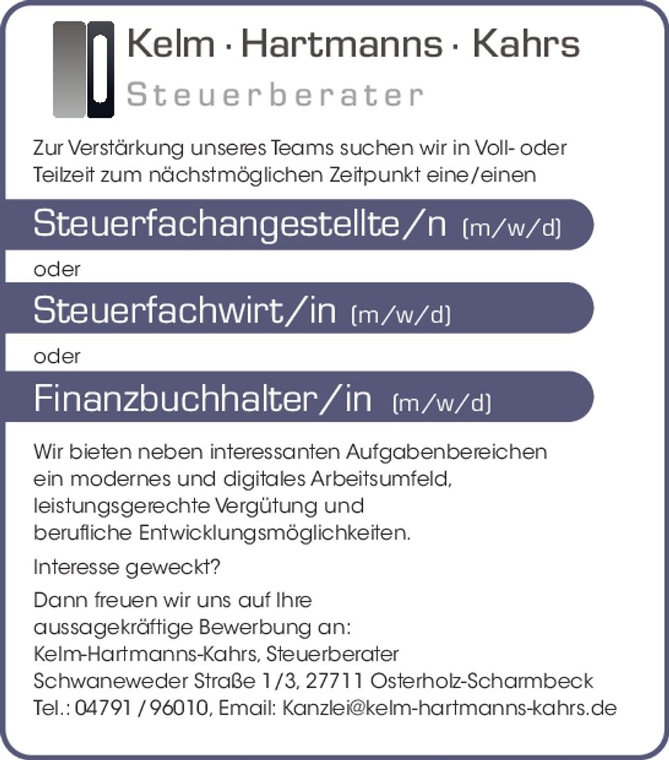Steuerfachangestellt/Steuerfachwirt