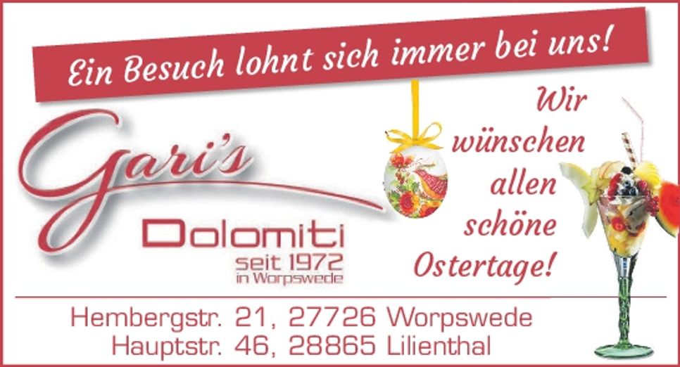 Ostergruß Lilienhtal u. Worpswede