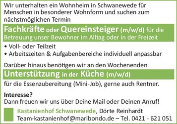 Stellengesuche Kastanienhof