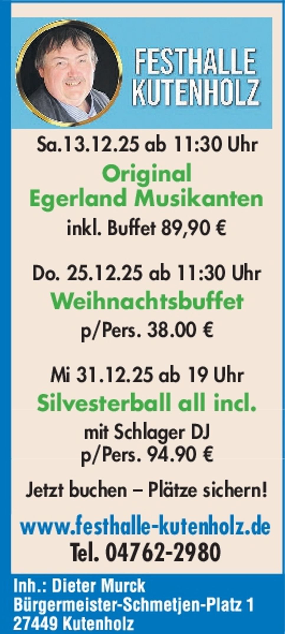 Eggerländer/Weihnachten/Silvester
