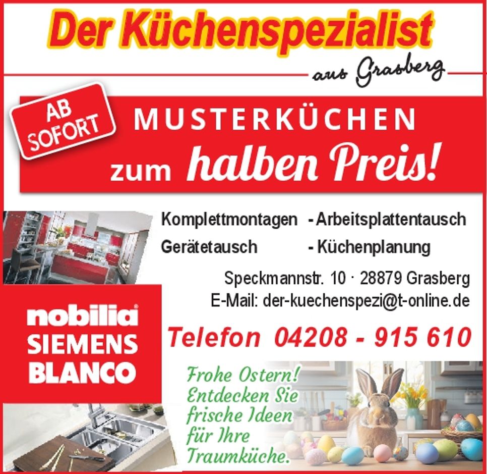 Musterküchen + Ostergruß