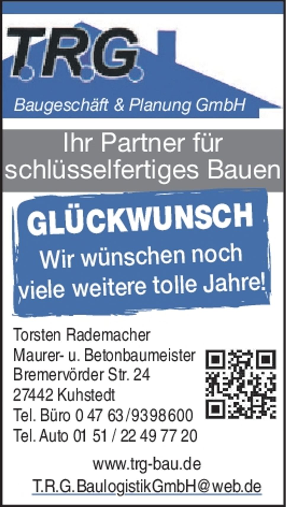 Wir gratulieren...