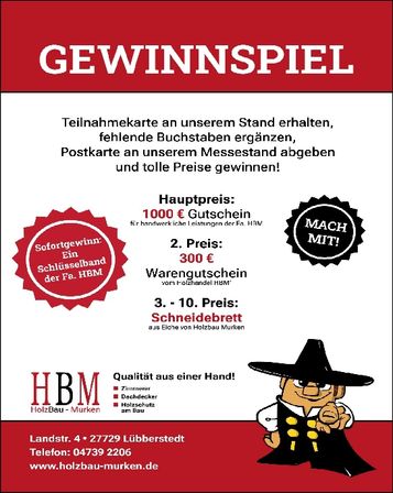 Gewinnspiel Messe