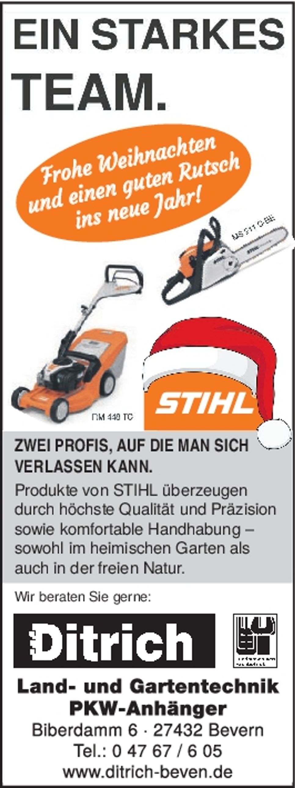 Stihl-Akku  - Weihnachtsgruß