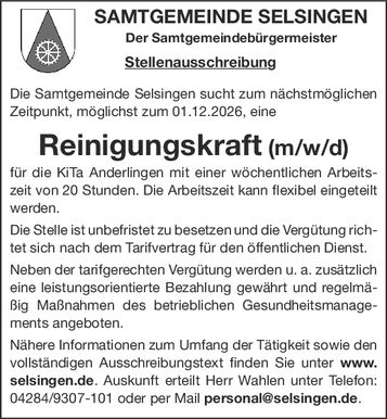 Reinigungskräfte (m/w/d)