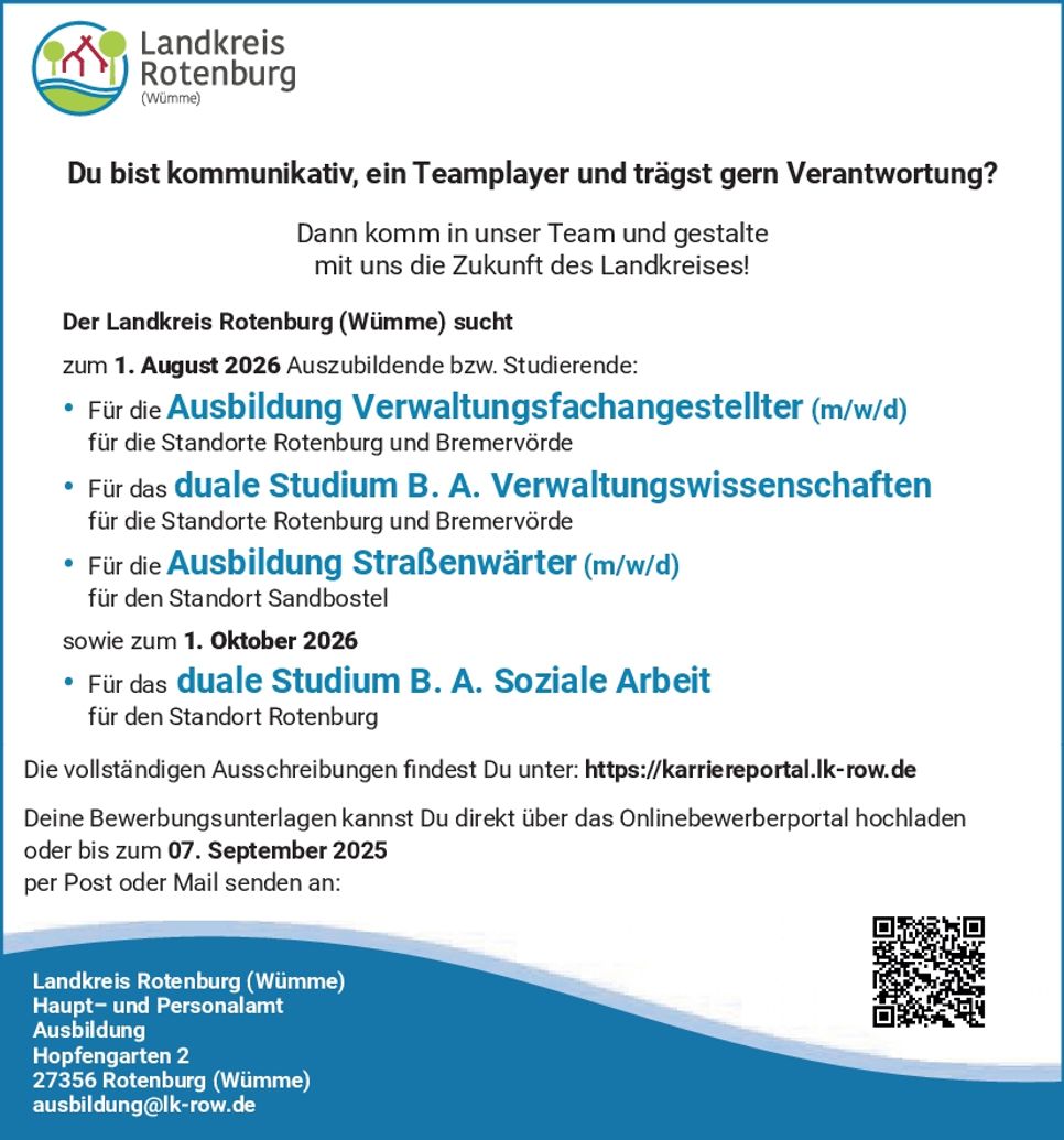Ausbildung 2026