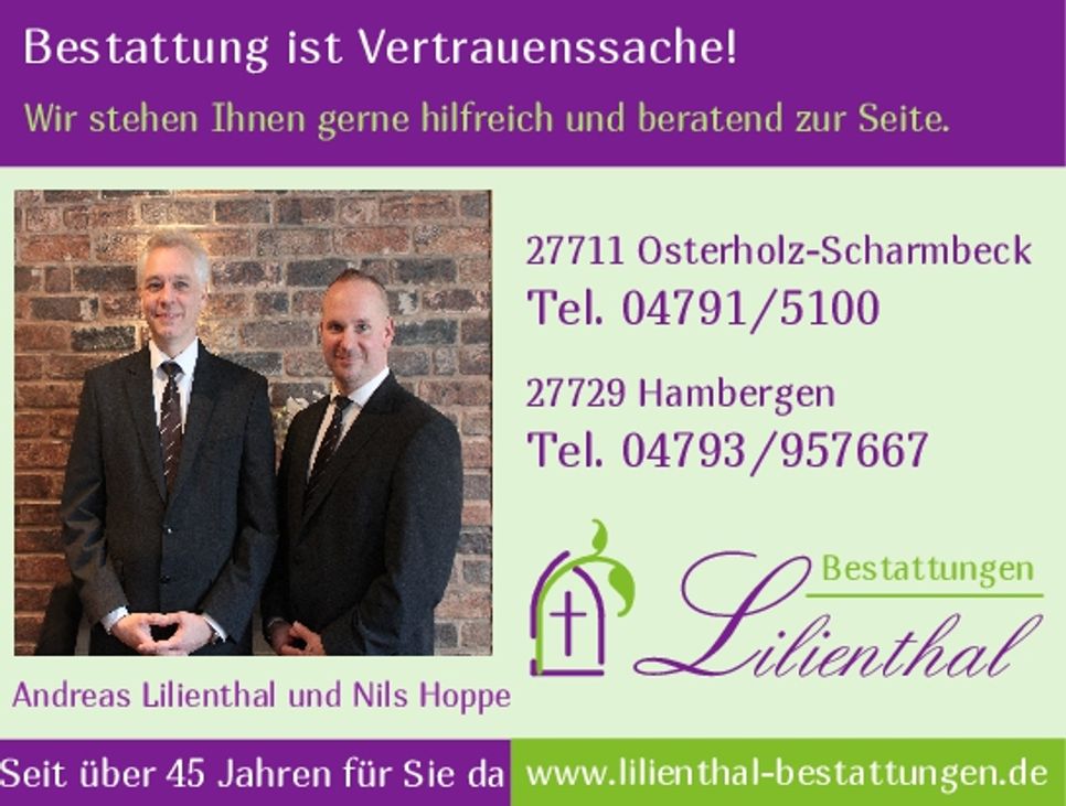 NEU BEIDE Bestattung ist Vertrauenssac