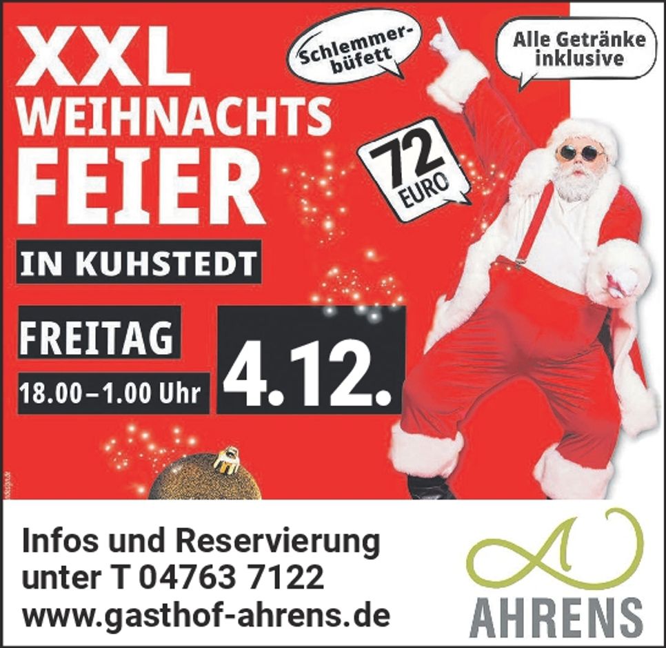 Weihnachtsfeier XXL 4.12.2026