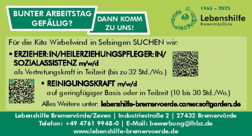 Erzieher/in;Heilerziehung, Soziaassisten