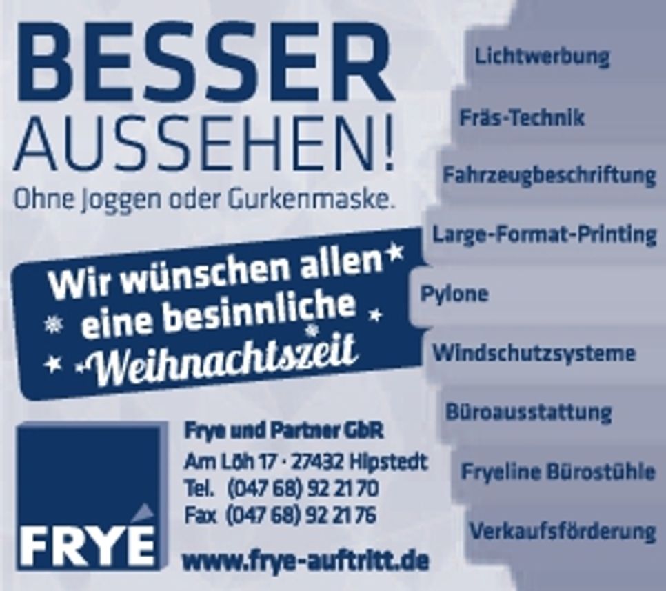 Wir wünschen eine schöne Weihnachtszeit