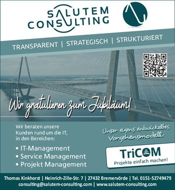 Wir gratulieren zum Jubiläum