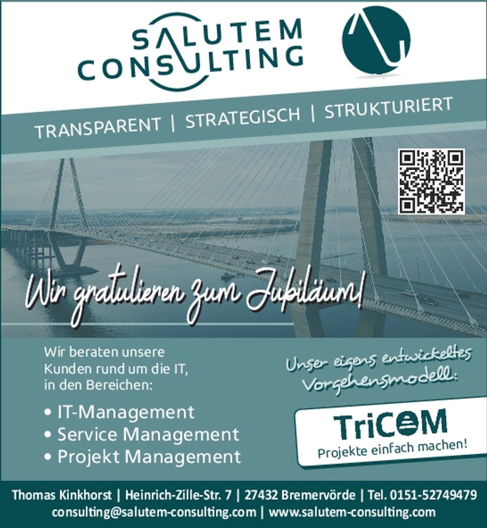 Wir gratulieren zum Jubiläum