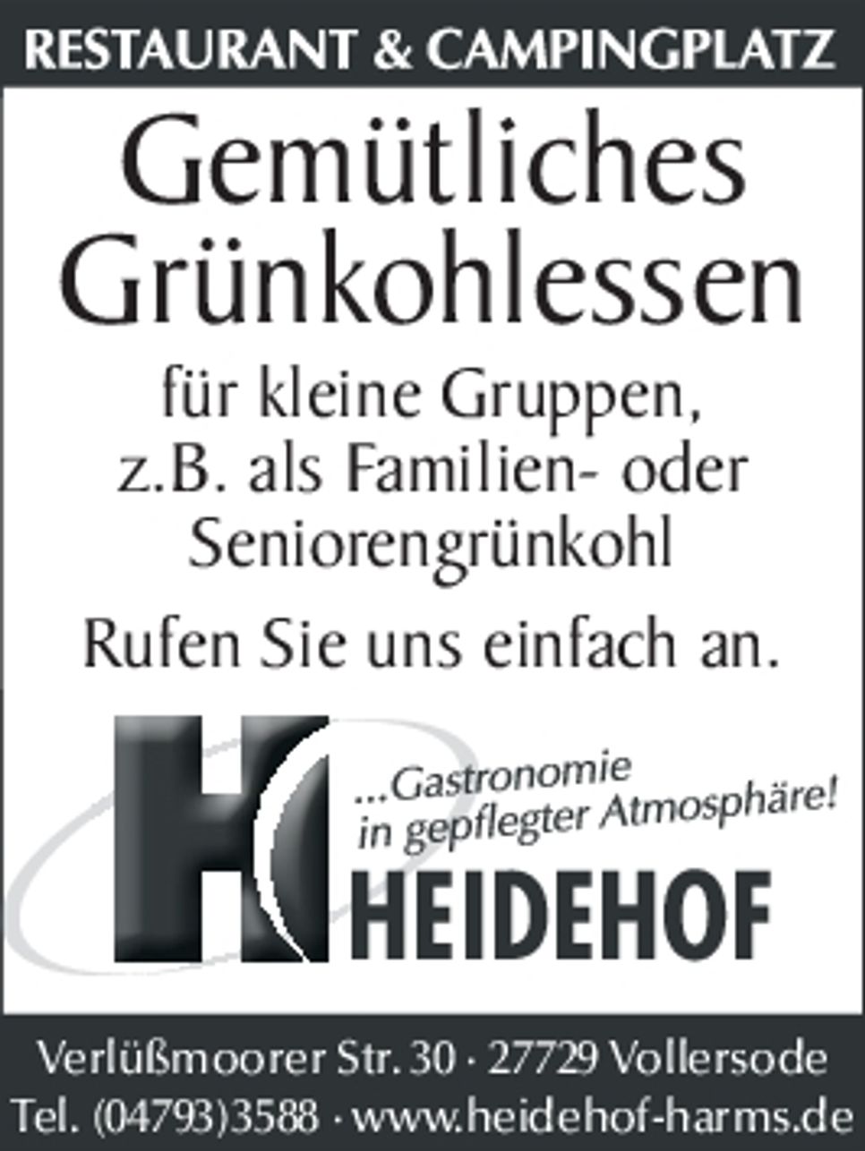 Grünkohlessen.