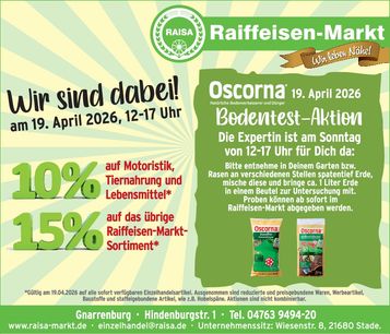 Oscorna Bodentest-Aktion