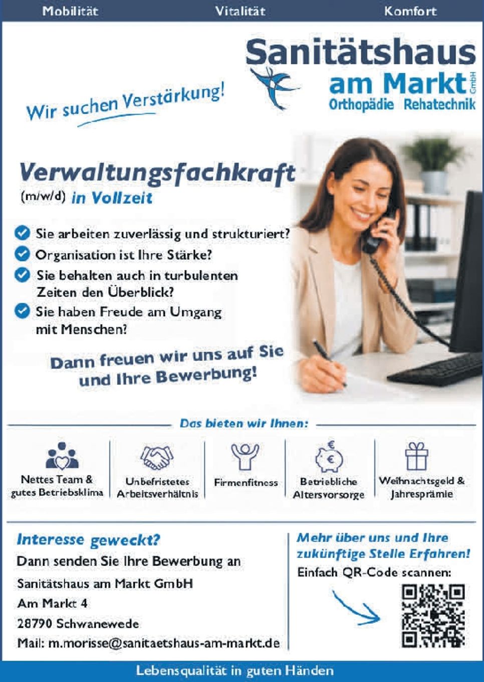 Verwaltungsfachkraft m/w/d