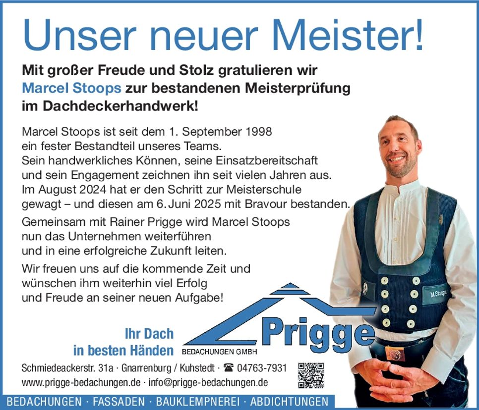Unser neuer Meister!