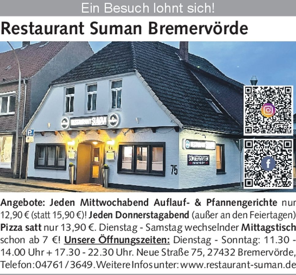 Mittwoch + Donnerstag