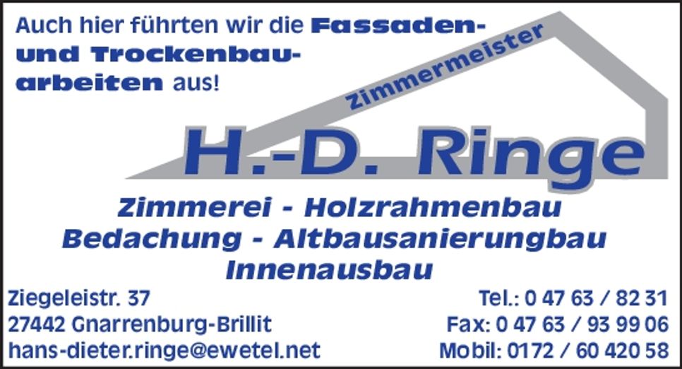 Auch hier führten wir.....