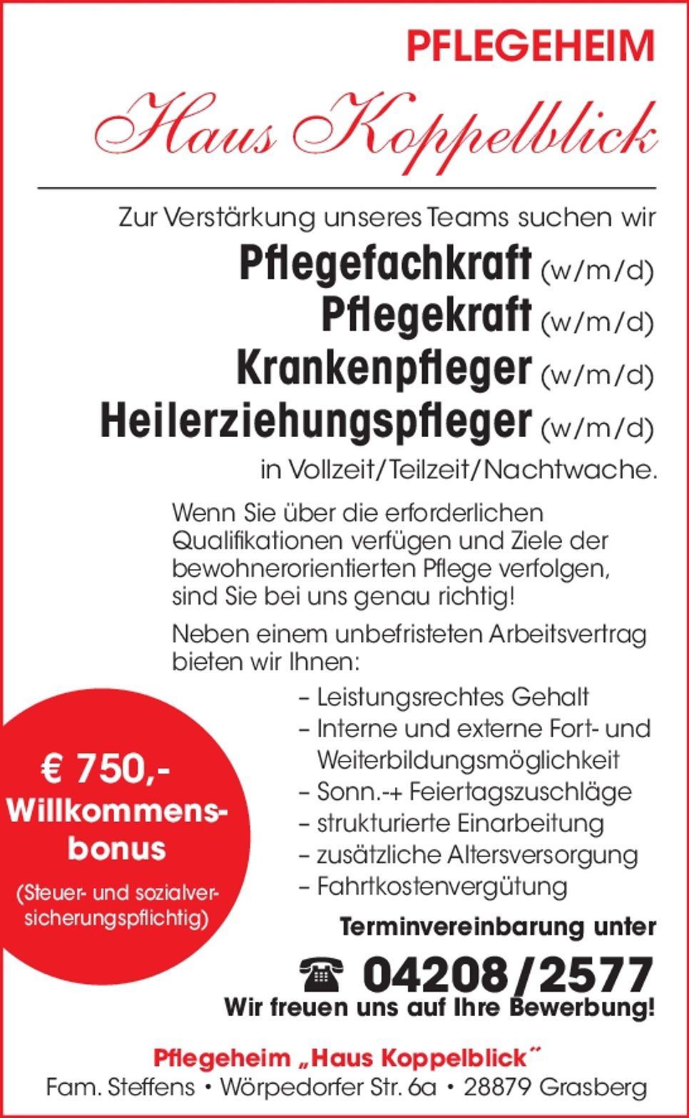 Div. Stellen