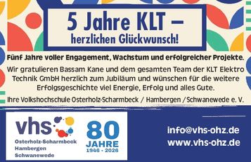 Gratulation KLT