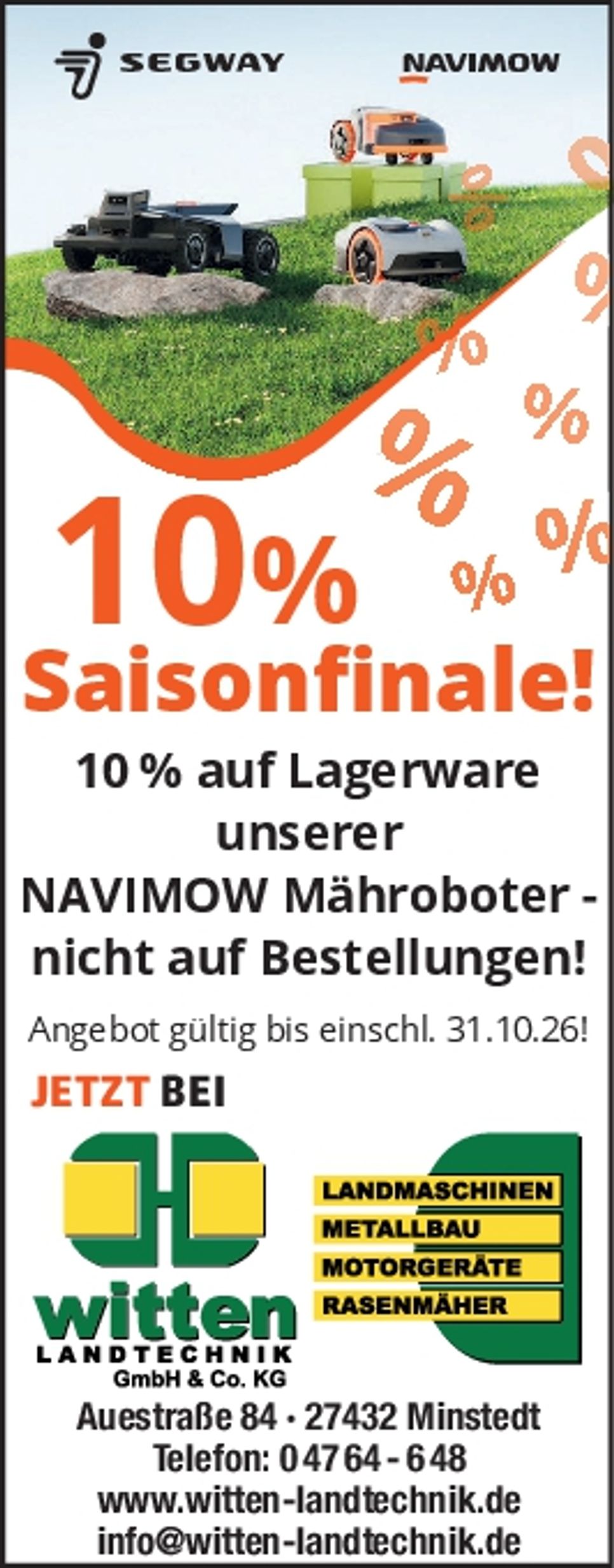 Navimow Saisonfinale 2026