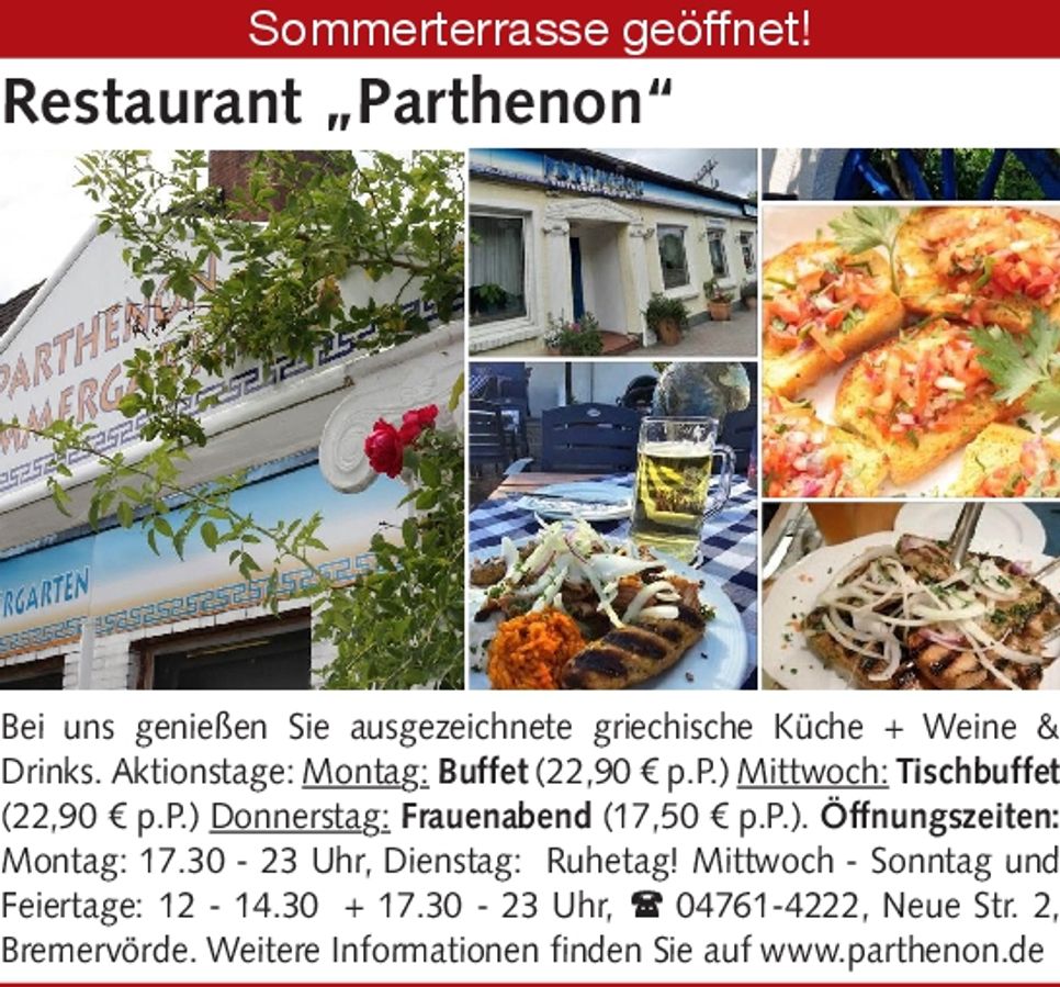 Sitzplatz - Sommergarten geöffnet
