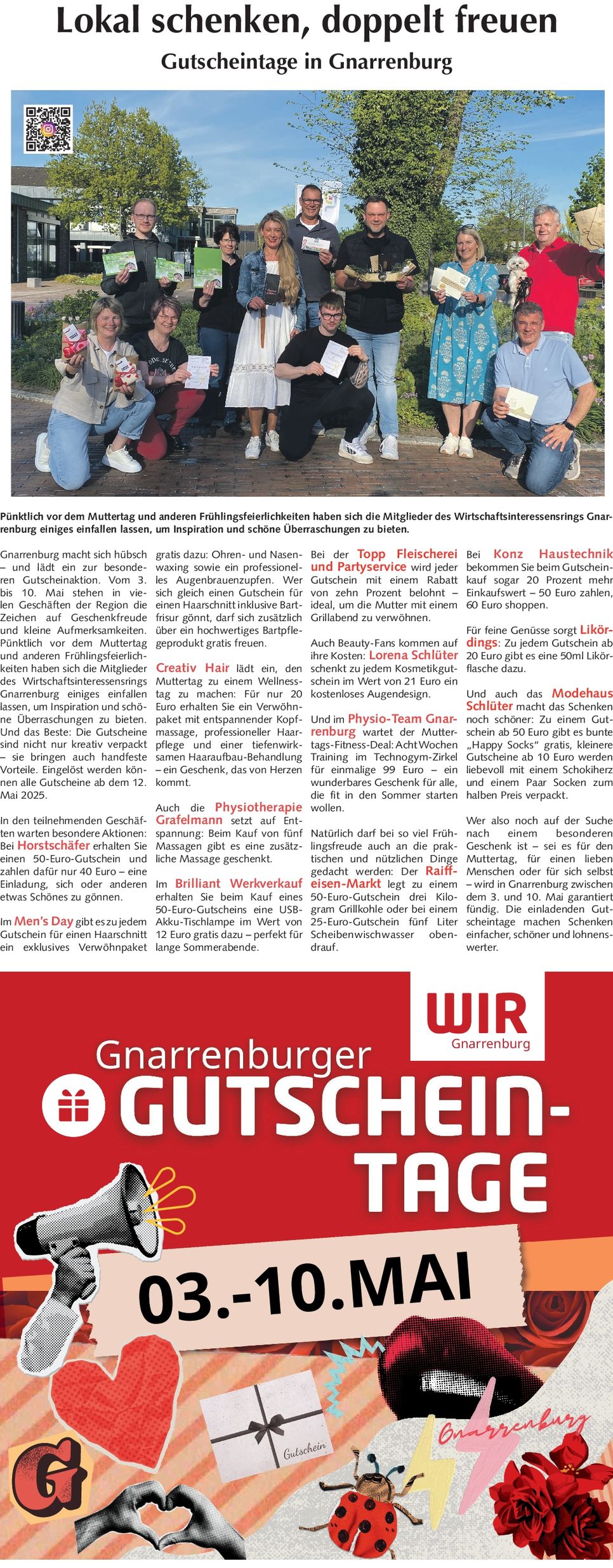 WIR Gnarrenburger Gutscheintage