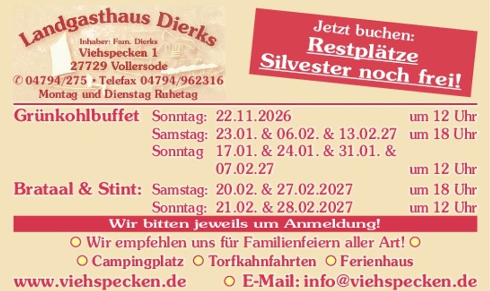 Kohlankündigungen