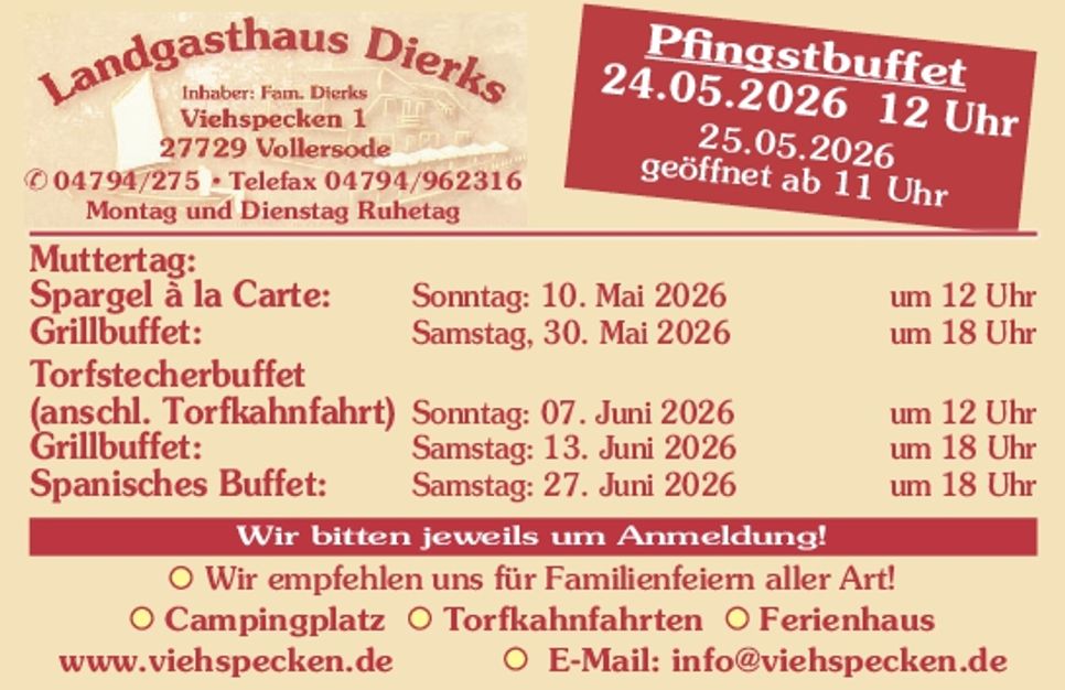 div. Ankündigungen