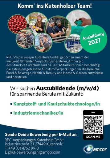Ausbildungsanzeige 2027