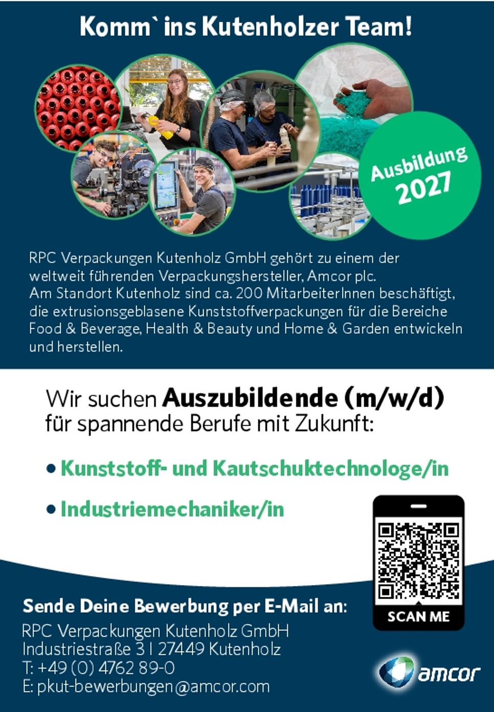 Ausbildungsanzeige 2027