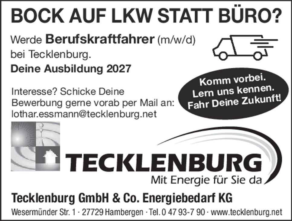 LKW-Fahrer für Gefahrguttransporte