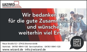 Wir bedanken uns...