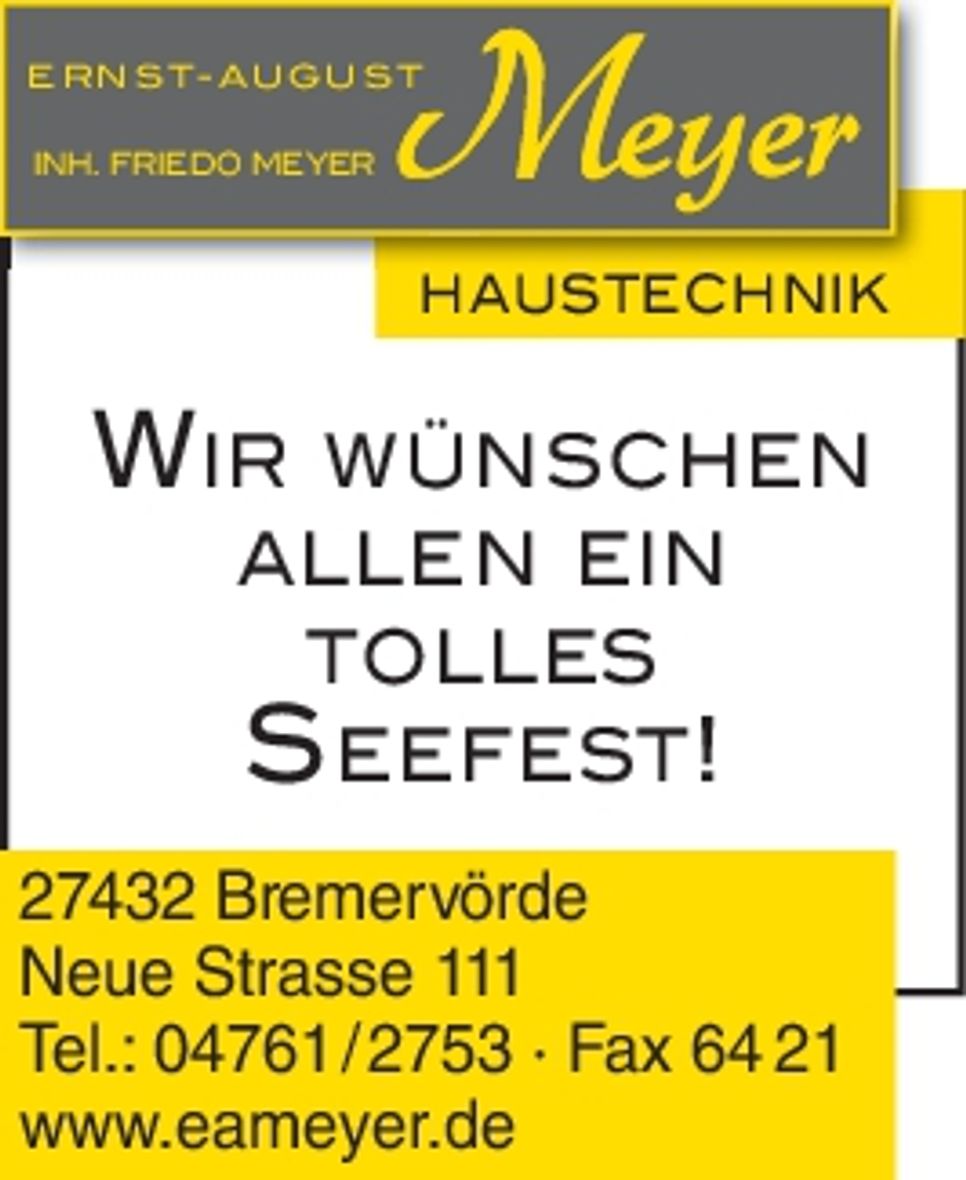 Wir wünschen allen ein schönes Seefest