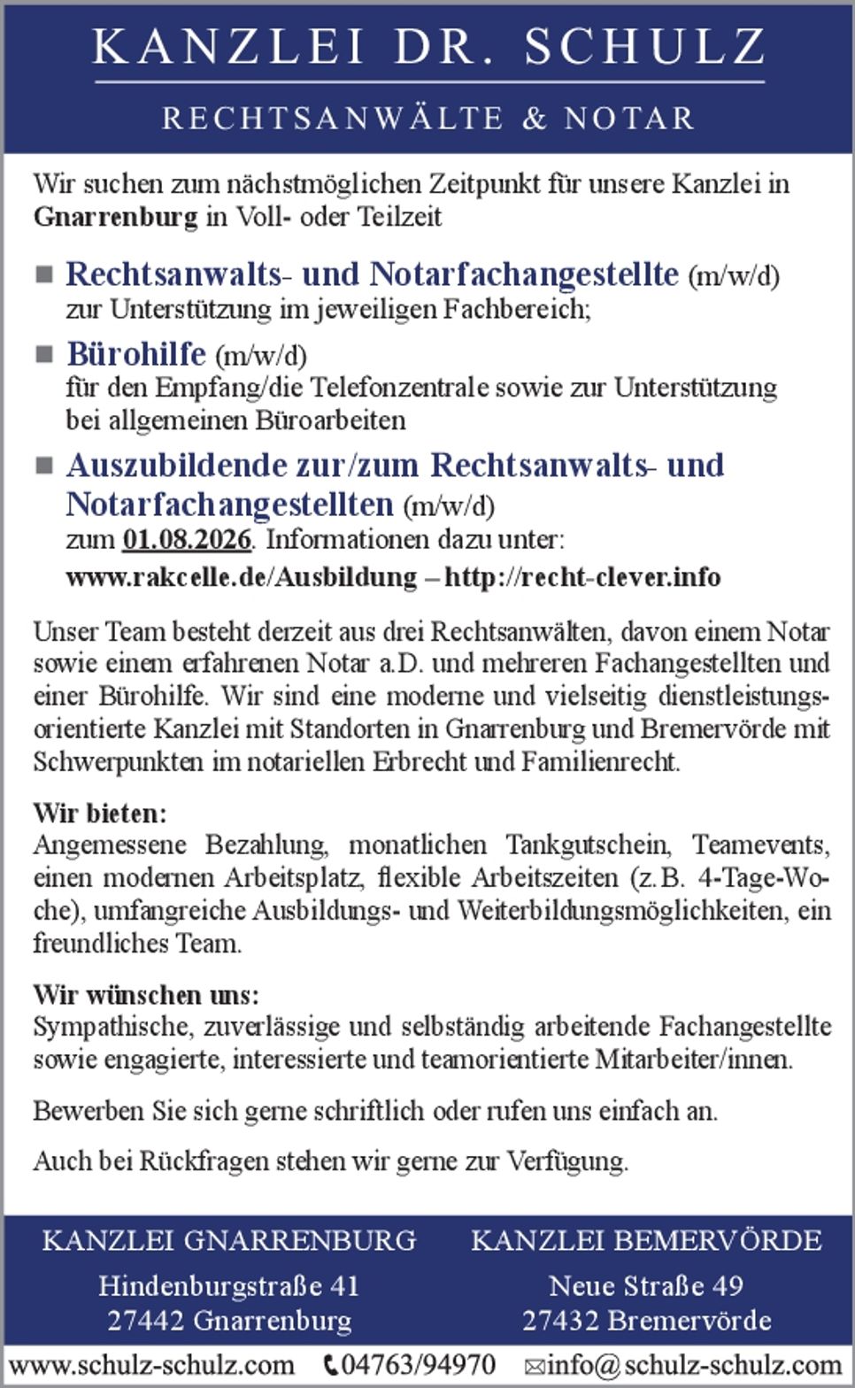 Reno + Auszubildende