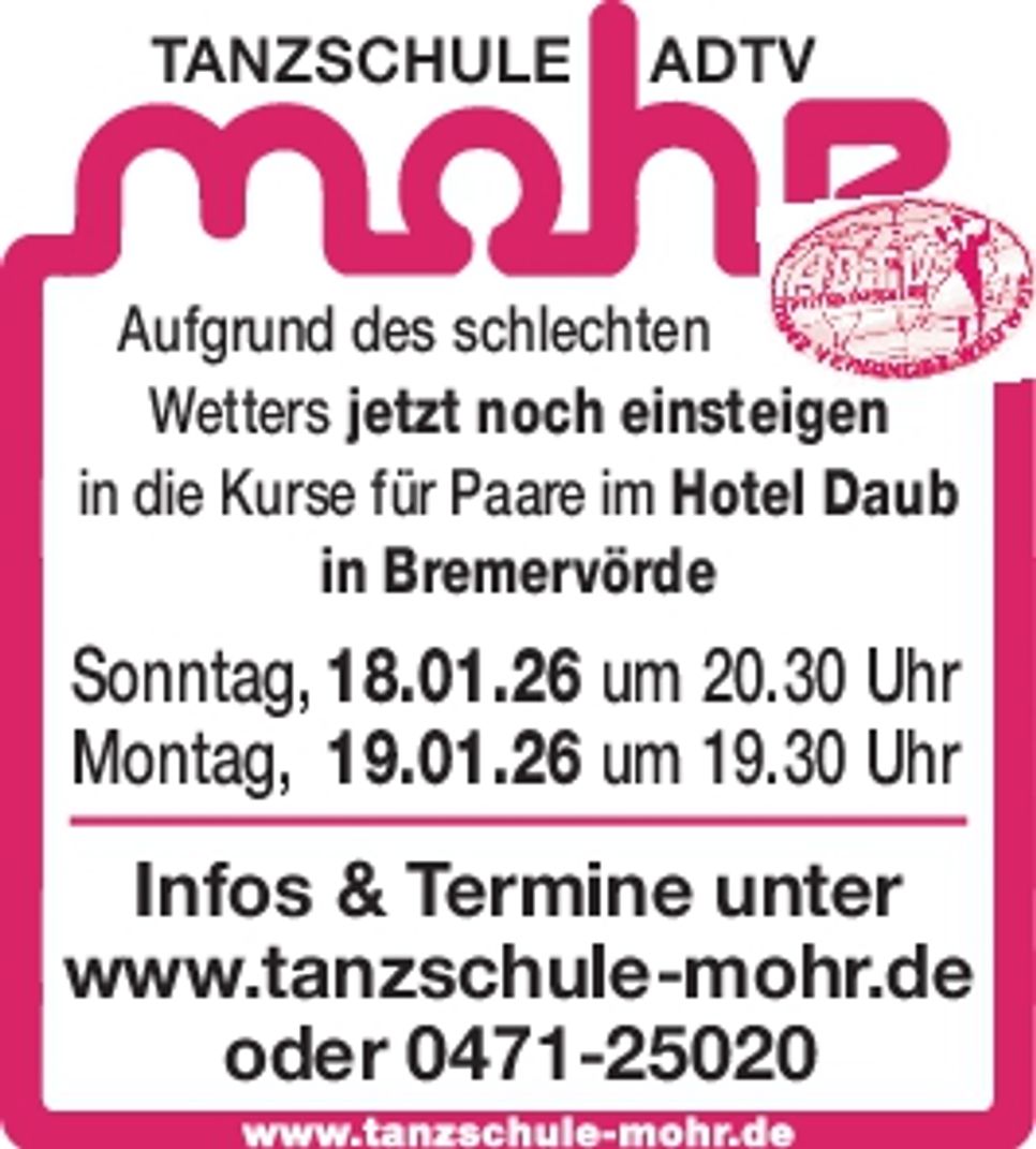 Aufgrund Wetter ....