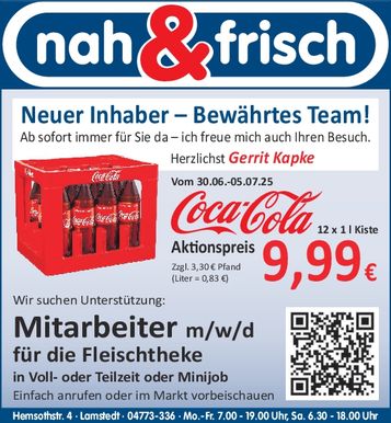 Angebot Coca Cola 