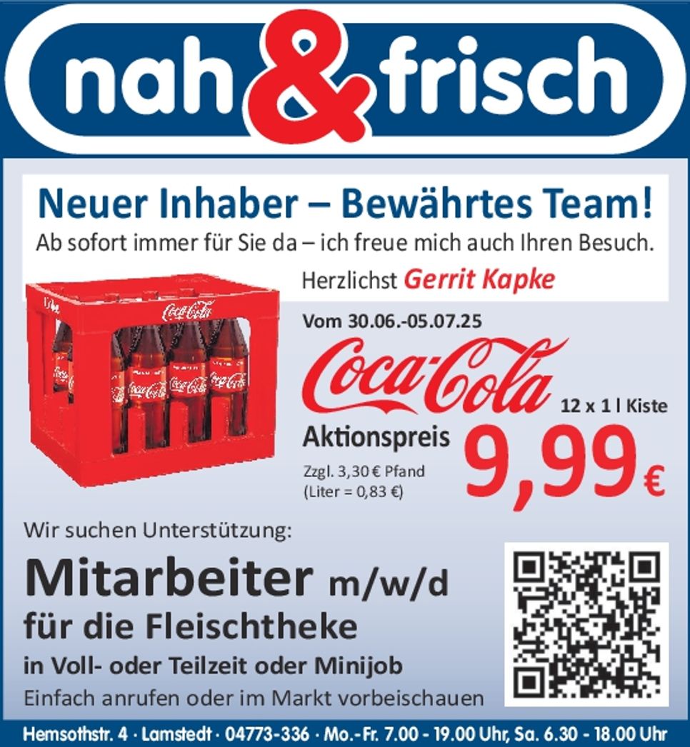 Angebot Coca Cola 