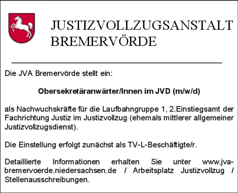 Obersekretärsanwärter/innen