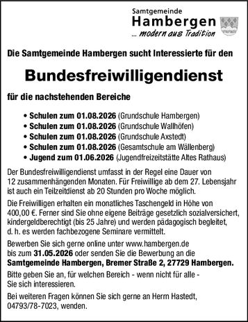 Bundesfreiwilligendienst