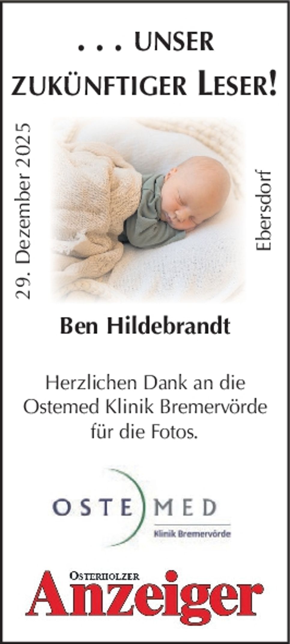 Babys Ostemed -  29.12.2025