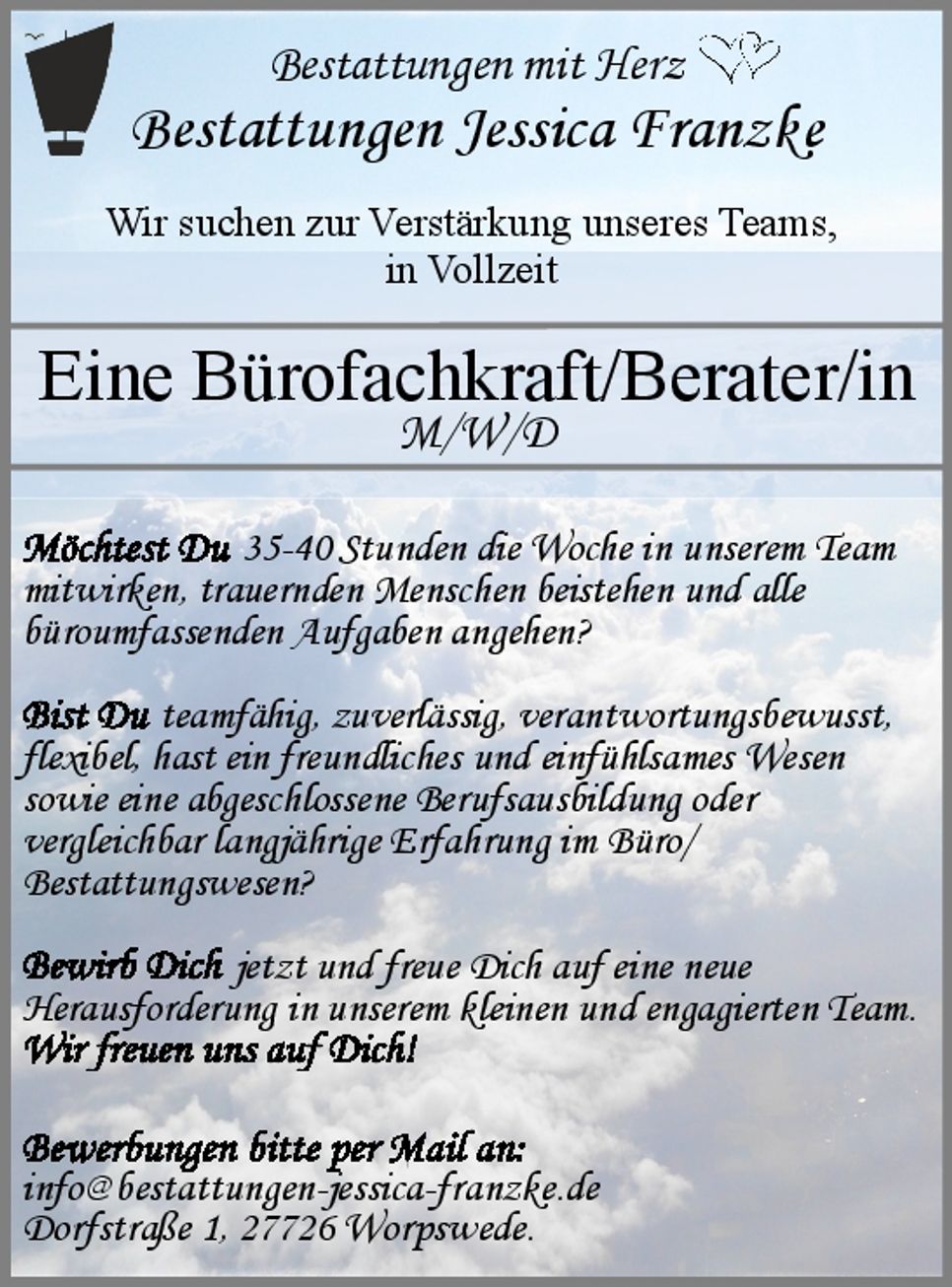 Stellenausschreibung
